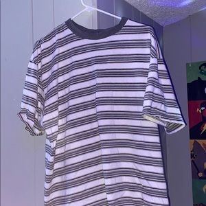 Striped shirt white and grey